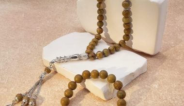 The Sahra Stone Masbaha | 33-Bead Wood Grain Jasper (10mm) | 10mm Wood Grain Jasper