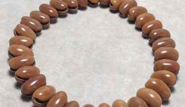 Premium "Amber Orange" Date Seed Tasbih – High Polish Fat Seeds (33 Beads)